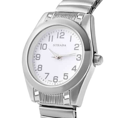 3521773 STRADA Japanese Movement Water Resistant Stretch Bracelet Watch with Stainless Steel Strap image number 3
