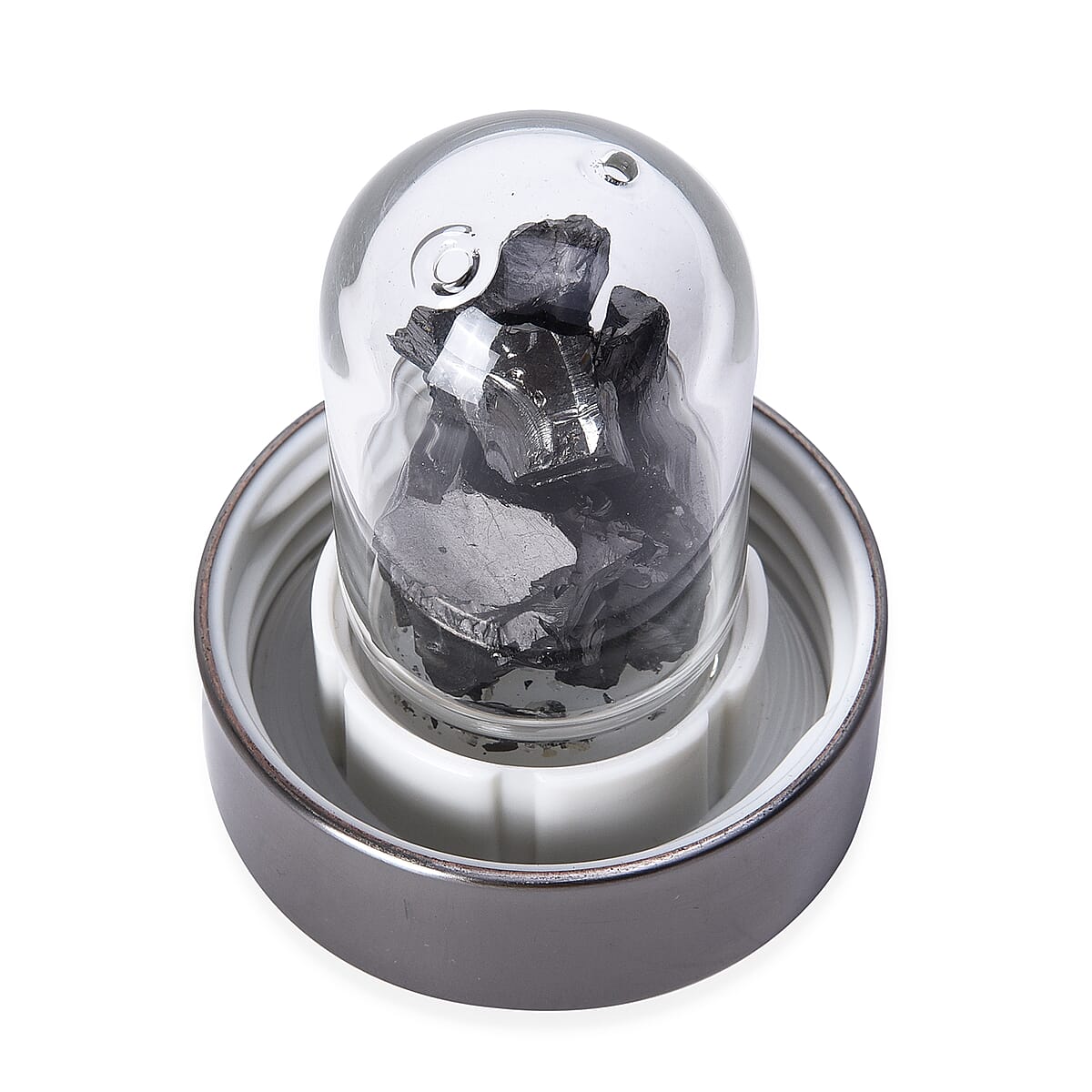 Water Bottle with Natural Elite Noble Shungite - Gunmetal image number 5