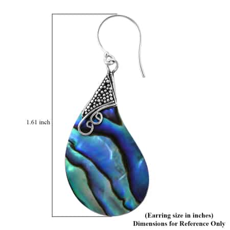 Buy Abalone Shell Earrings in Sterling Silver at