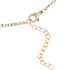 Cameo and White Austrian Crystal Pendant Necklace 24-26 Inches in Goldtone image number 3