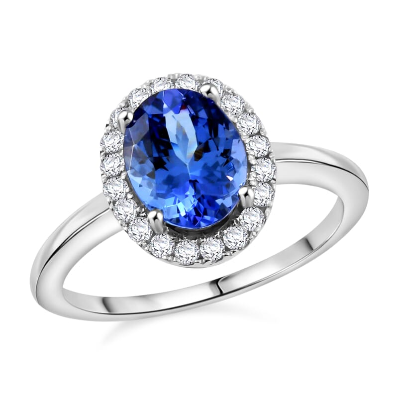 Iliana 18K White Gold AAA Tanzanite, Diamond (G-H, SI) Ring (Size 10.0) 1.85 ctw
