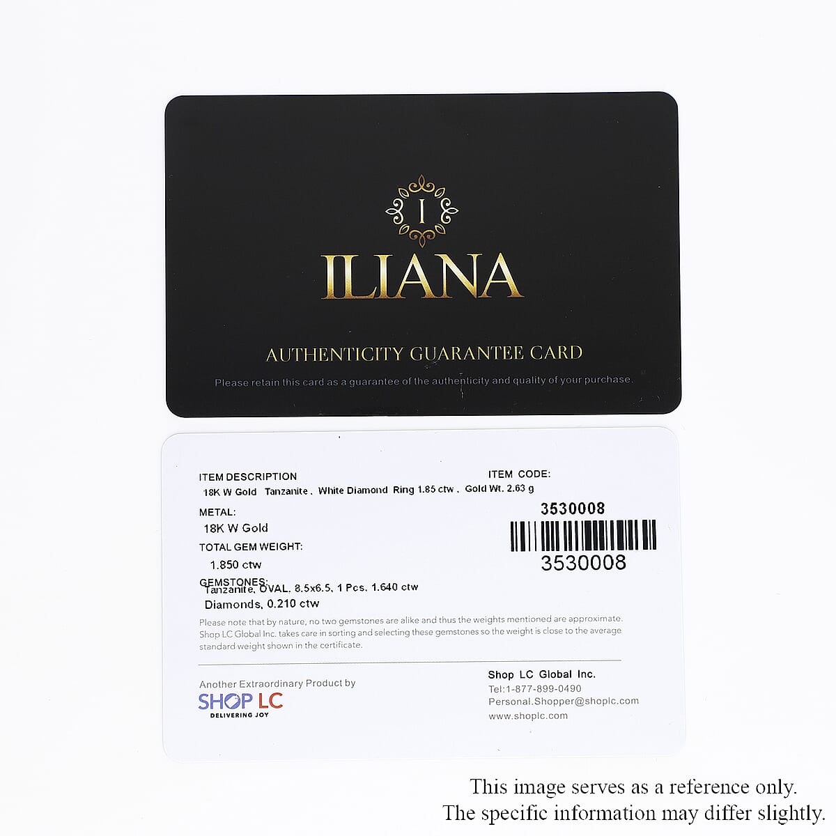 Iliana 18K White Gold AAA Tanzanite and G-H SI Diamond Ring (Size 7.0) 2.63 Grams 1.85 ctw image number 5