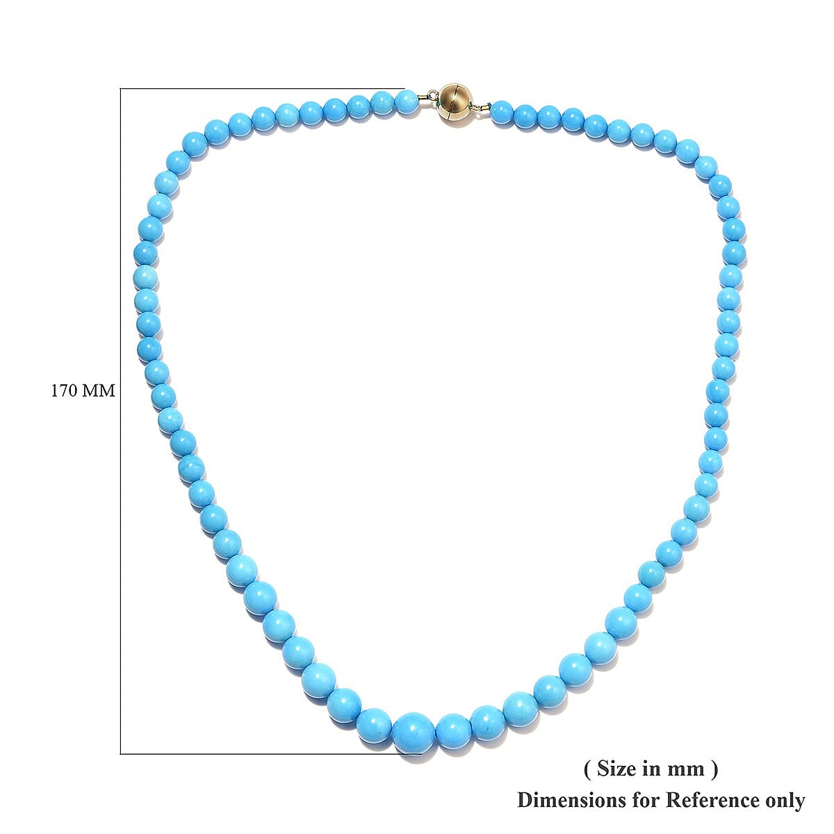 Buy Iliana 175 ctw Natural Arizona Sleeping Beauty Turquoise Bead - Main Image