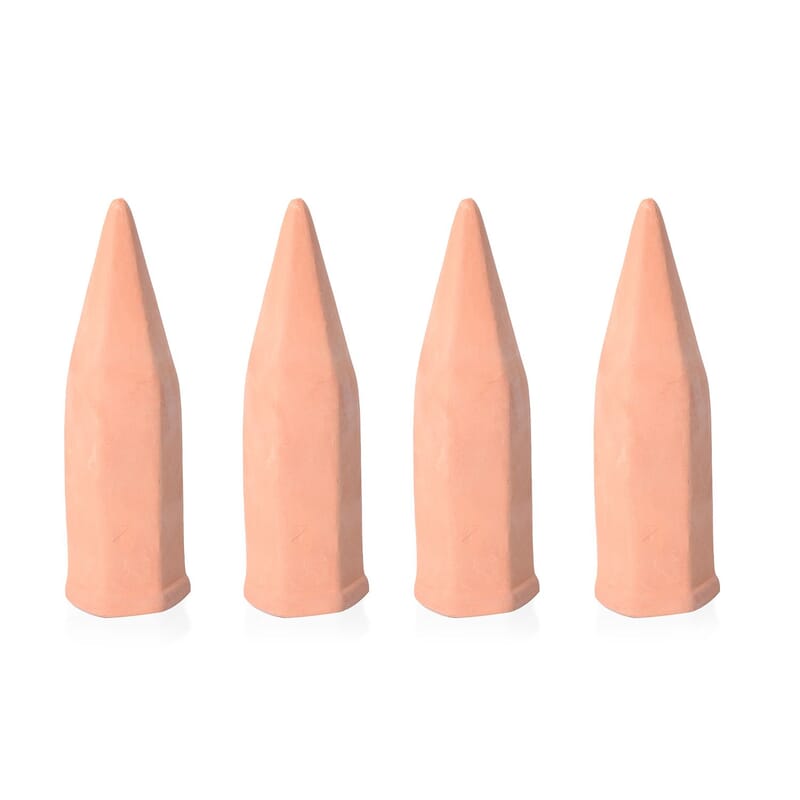 Handcrafted, Eco-friendly, Made In India, Drip irrigation set of 4 Terracotta Ceramic Self Watering Plant Feeder Spikes