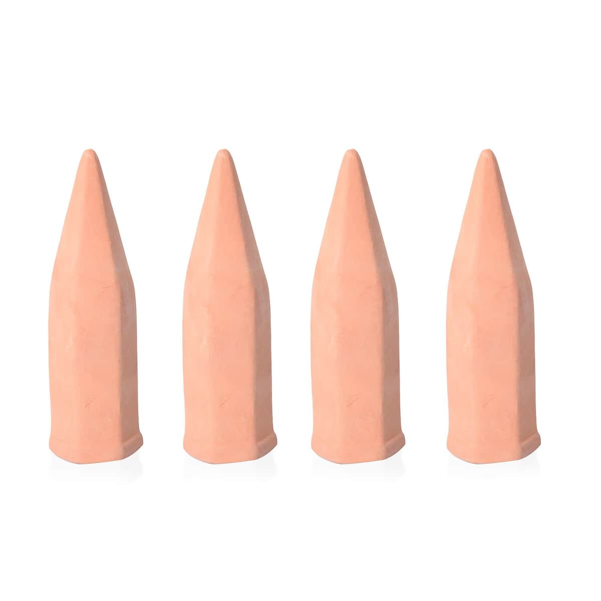 Handcrafted, Eco-friendly, Made In India, Drip irrigation set of 4 Terracotta Ceramic Self Watering Plant Feeder Spikes image number 0