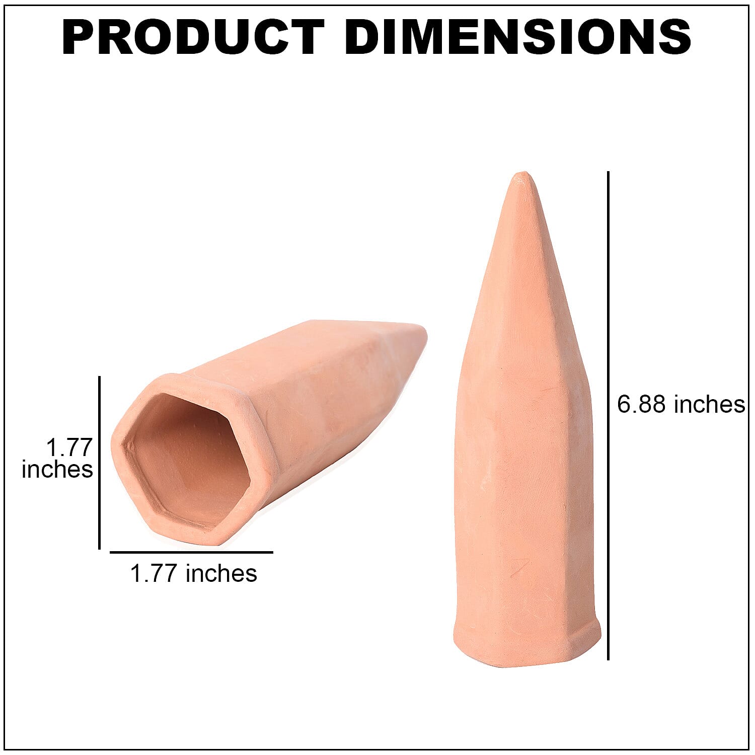 Handcrafted, Eco-friendly, Made In India, Drip irrigation set of 4 Terracotta Ceramic Self Watering Plant Feeder Spikes