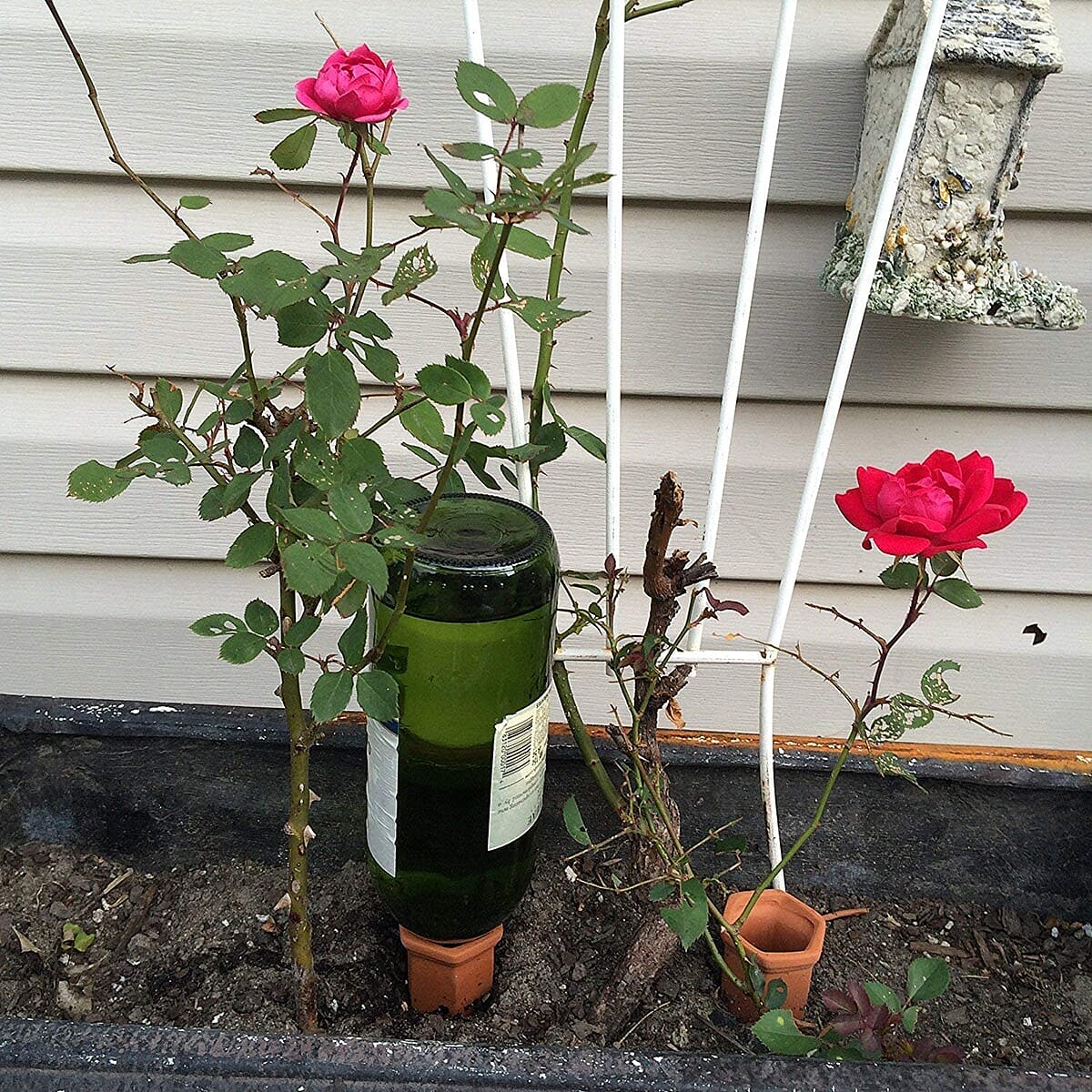 Handcrafted, Eco-friendly, Made In India, Drip irrigation set of 4 Terracotta Ceramic Self Watering Plant Feeder Spikes