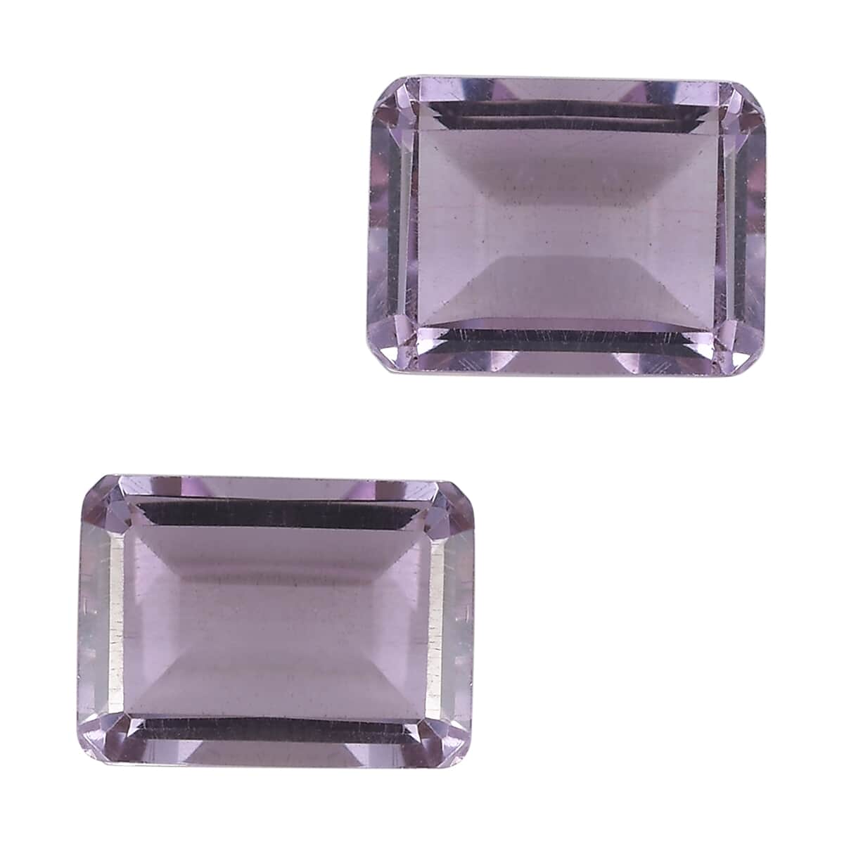 Rose De France Amethyst Set of 2 (Oct 8x6 mm) 3.04 ctw Loose Gemstone image number 0