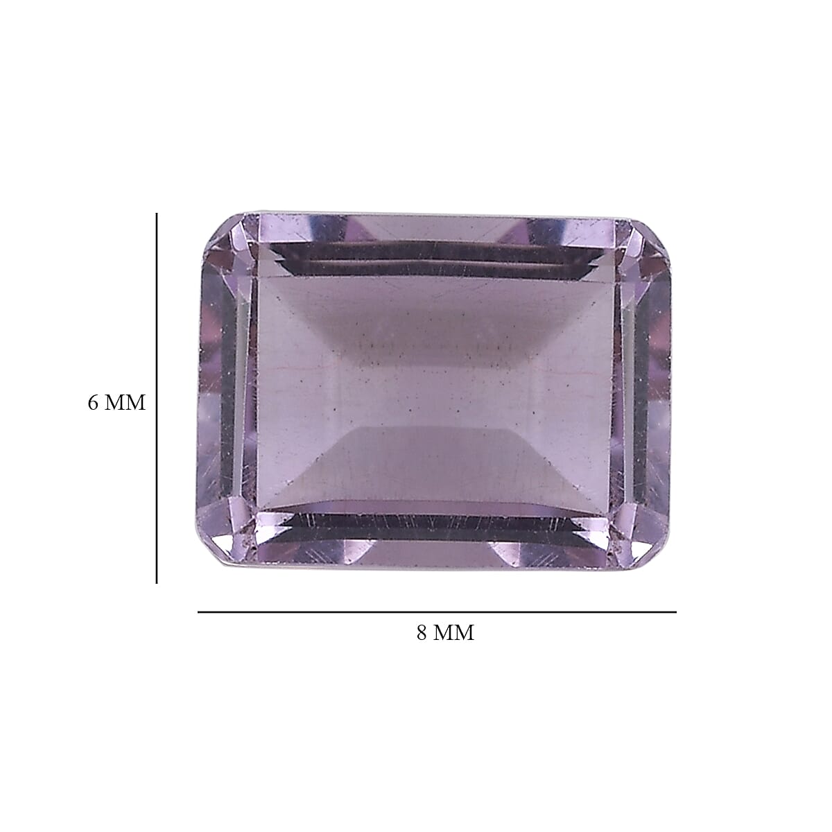 Rose De France Amethyst Set of 2 (Oct 8x6 mm) 3.04 ctw Loose Gemstone