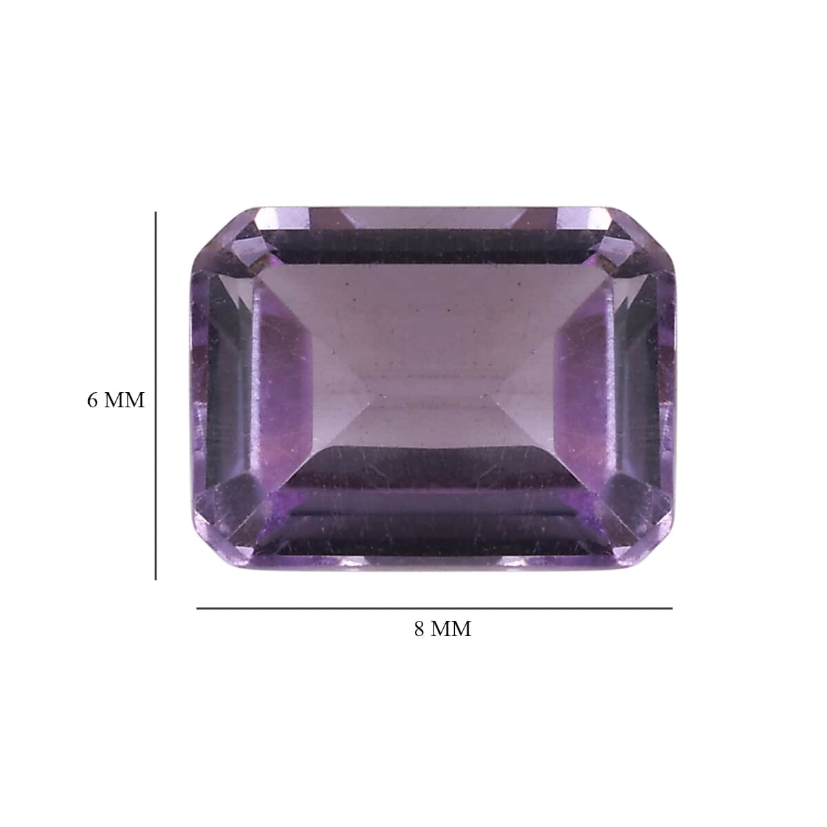 AA Rose De France Amethyst Set of 2 (Oct 8x6mm) 2.35 ctw Loose Gemstone image number 5