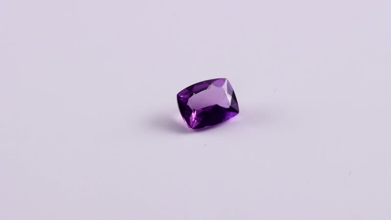 AA Rose De France Amethyst (Cush 8x6 mm) 1.15 ctw Loose Gemstone