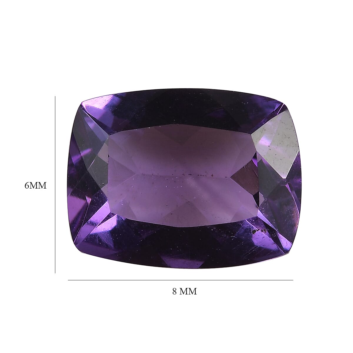 AA Rose De France Amethyst (Cush 8x6 mm) 1.15 ctw Loose Gemstone