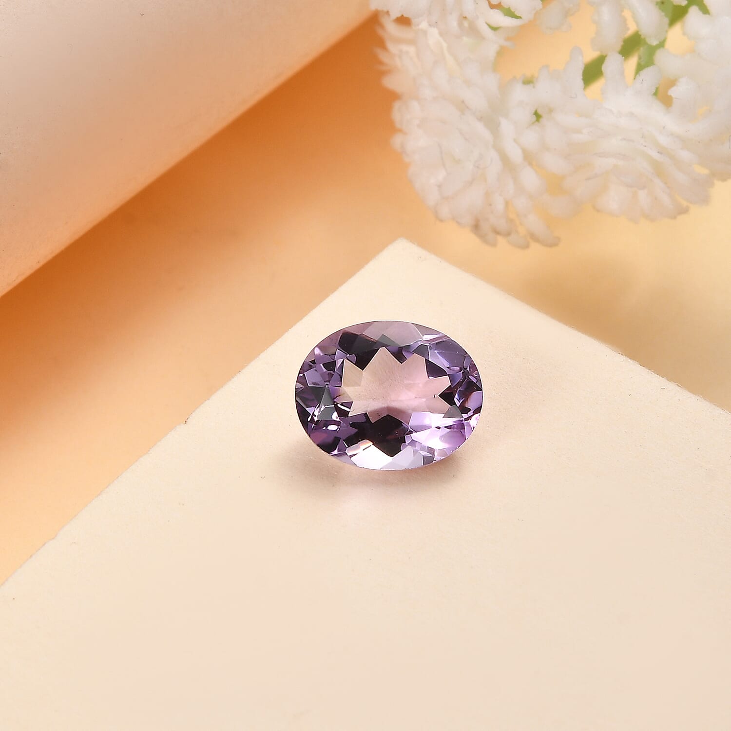Rose De France Amethyst (Ovl 10x8 mm) 2.05 ctw Loose Gemstone