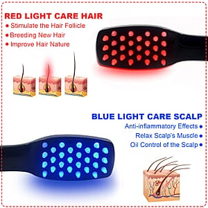 Opatra Lux Hair Brush Light & Massage Therapy with USB Charger