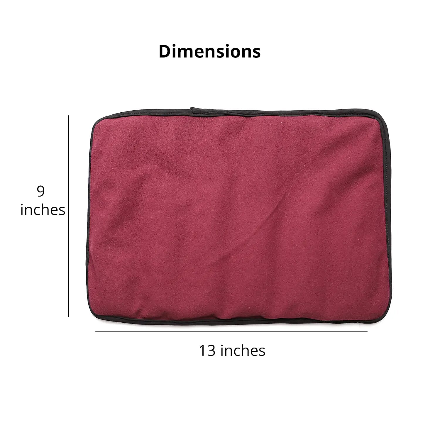 Natural Shungite Multipurpose Burgundy Cover Pillow 1lb
