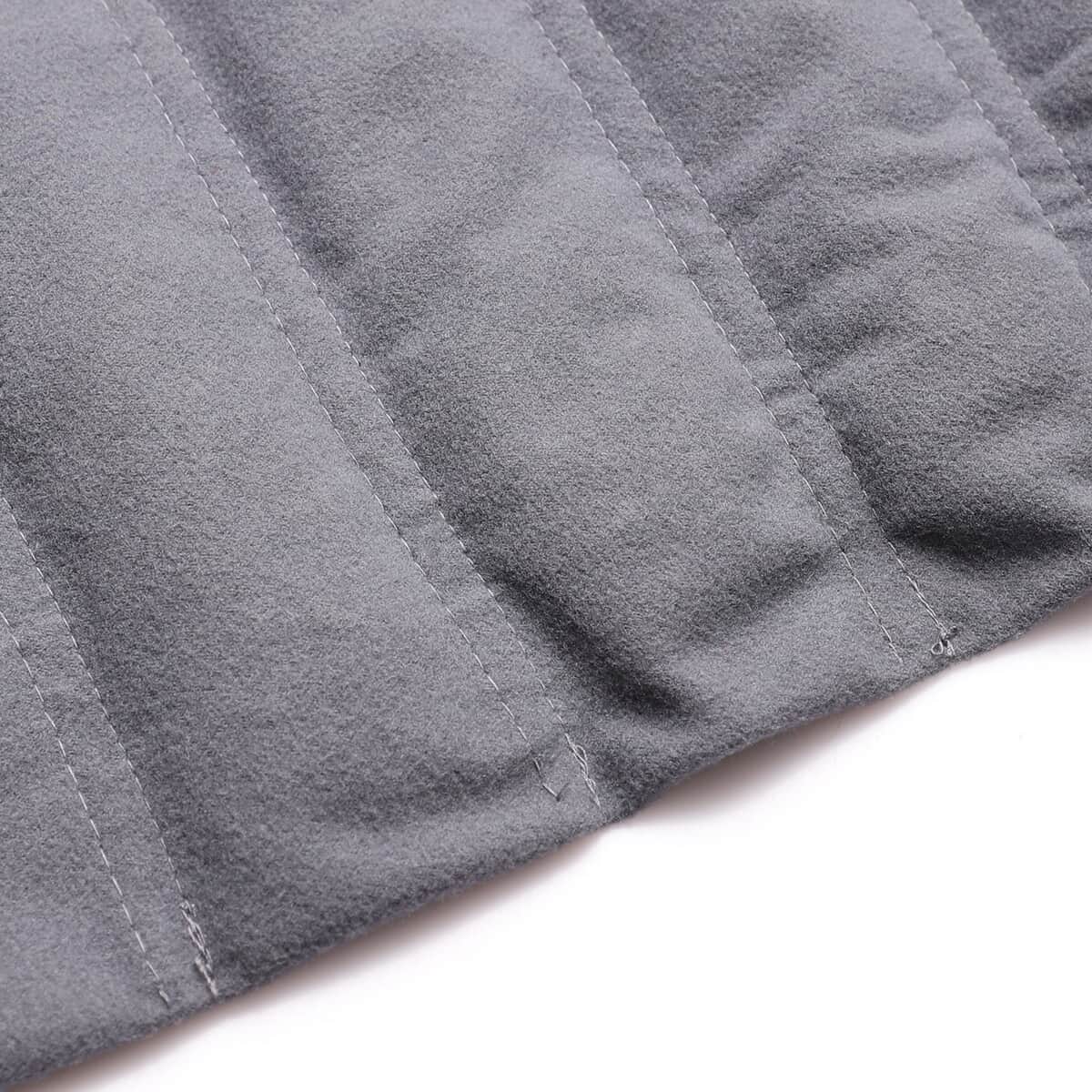 Natural Shungite Multipurpose Gray Cover Pillow 0.5lbs image number 4