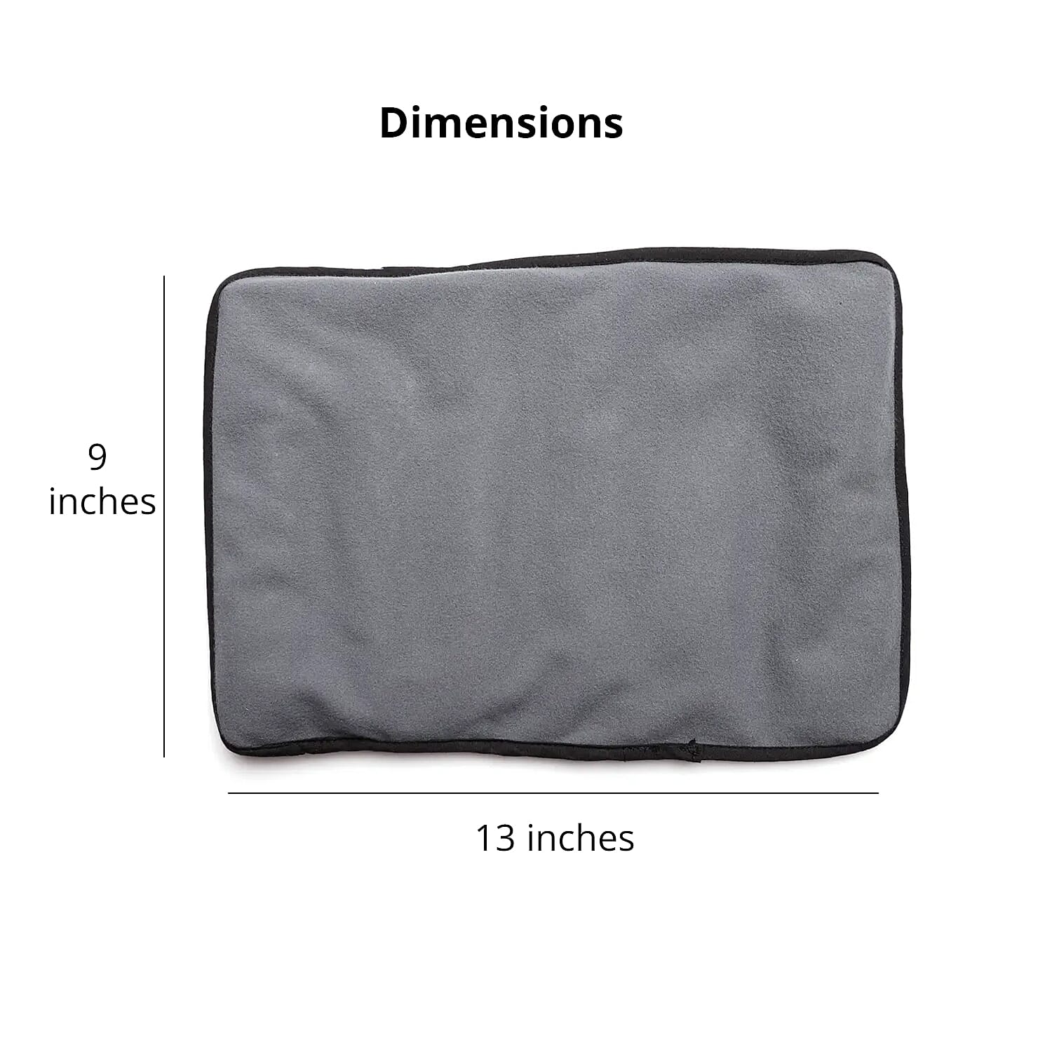 Gray Shungite 1 LBS Big Pillow & Cover Polyester Flannel