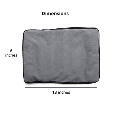 Grey Shungite 1 LBS Big Pillow & Cover Polyester Flannel