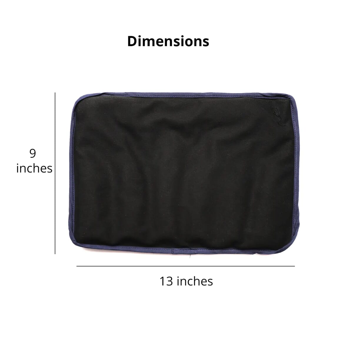 Natural Shungite Multipurpose Black Cover Pillow 1.0lbs| Polyester Pillow | Portable Travel Pillow image number 5