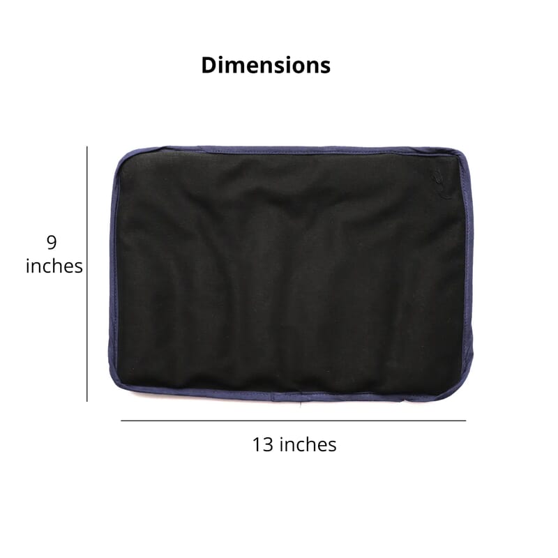 Black Shungite 1 LBS Big Pillow & Cover Polyester Flannel
