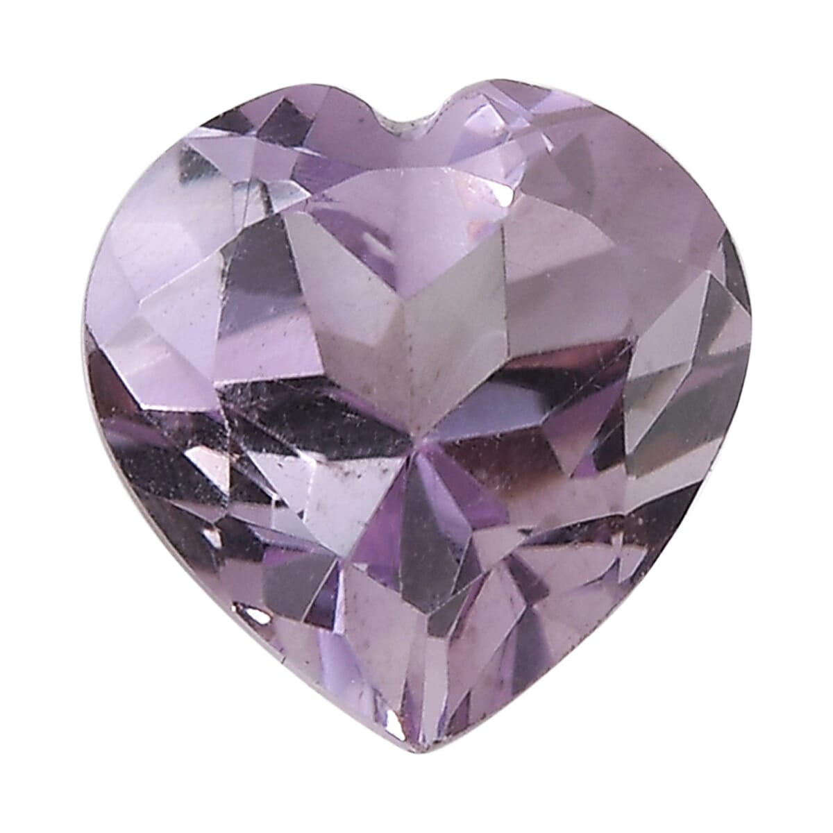 Rose De France Amethyst (Hrt 8mm) 1.40 ctw Loose Gemstone