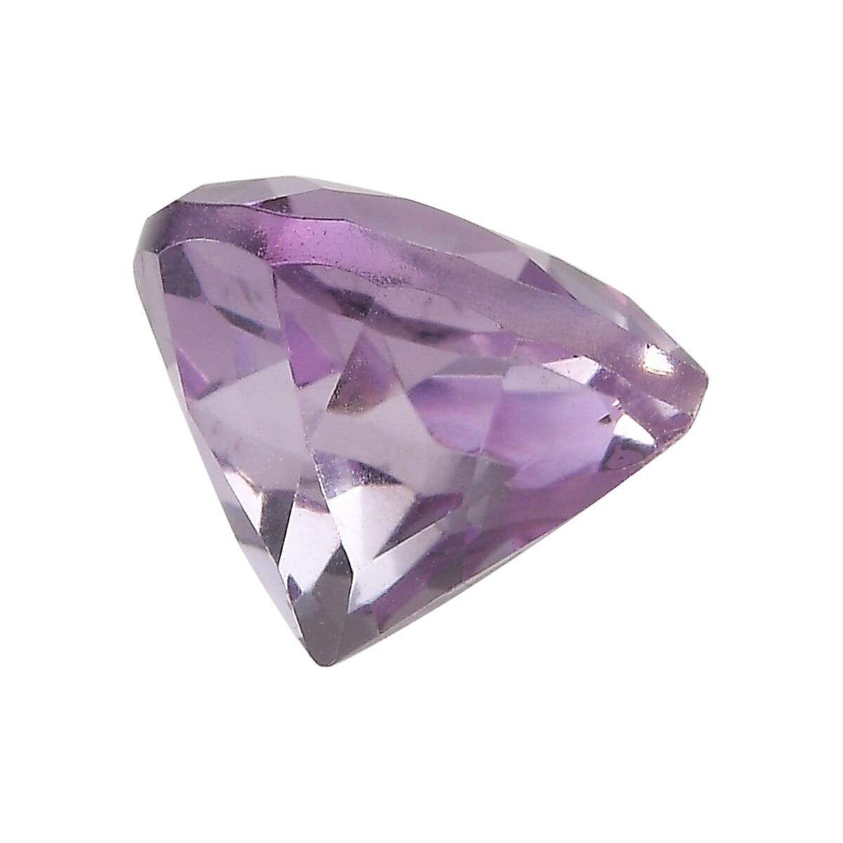 Rose De France Amethyst (Hrt 8mm) 1.40 ctw Loose Gemstone