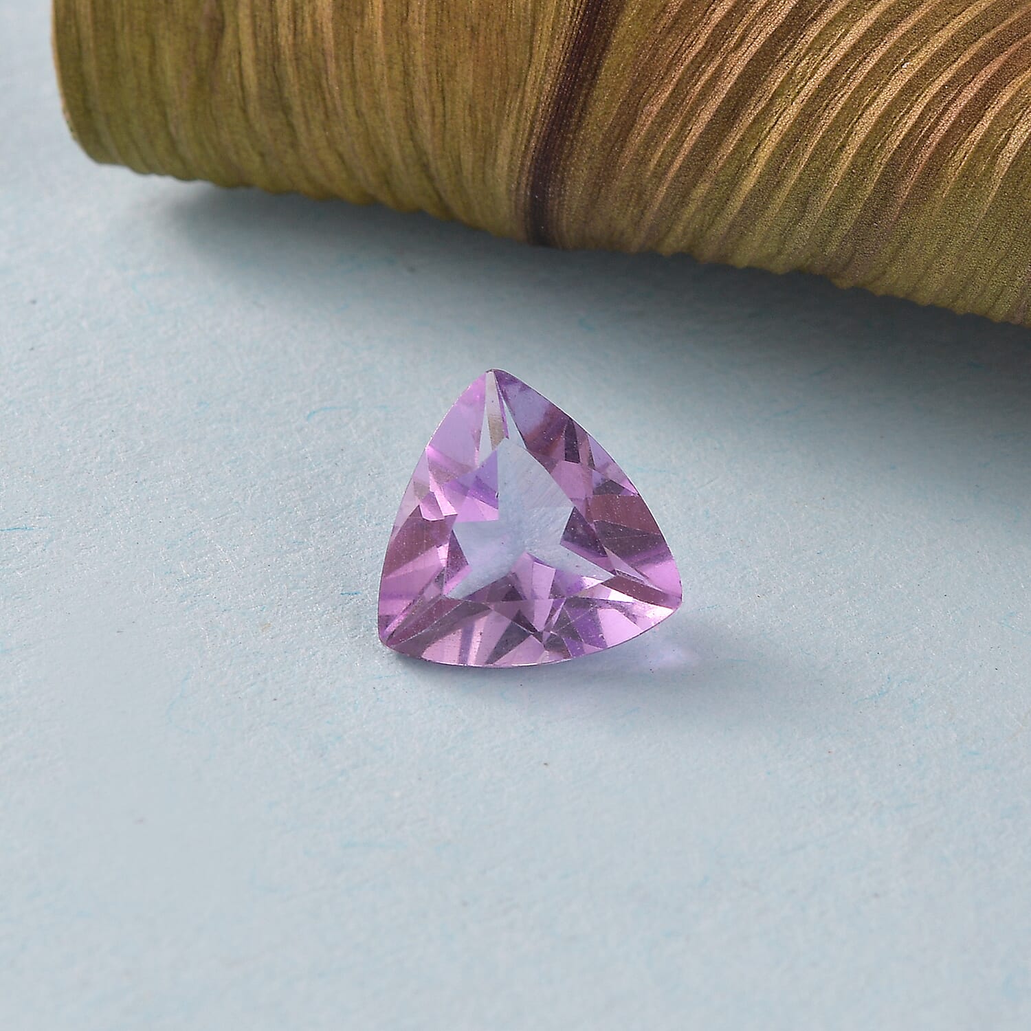 Rose De France Amethyst (Trl 9 mm) 1.88 ctw Loose Gemstone