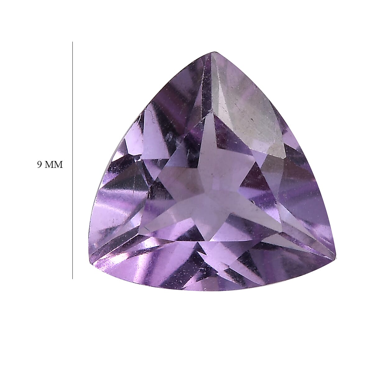 Rose De France Amethyst (Trl 9 mm) 1.88 ctw Loose Gemstone