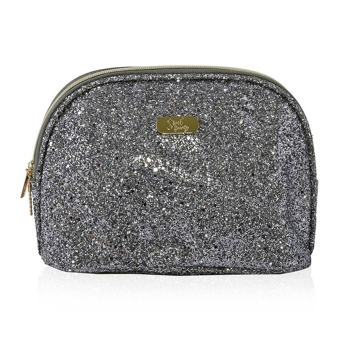 Soul Beauty Set of 3 Multi Color Glitter Cosmetic Bags with Gift Box image number 1