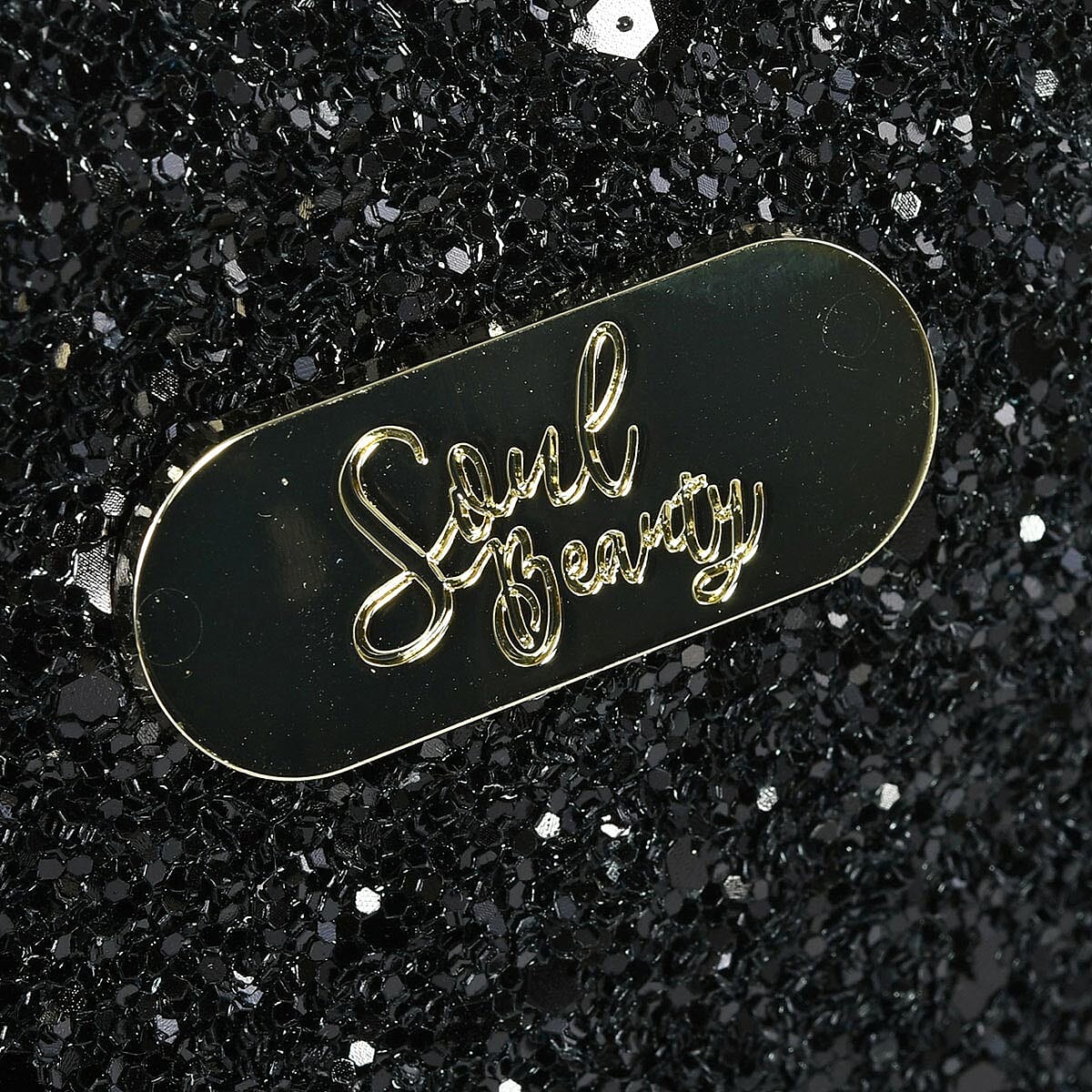 Soul Beauty Set of 3 Multi Color Glitter Cosmetic Bags with Gift Box image number 4