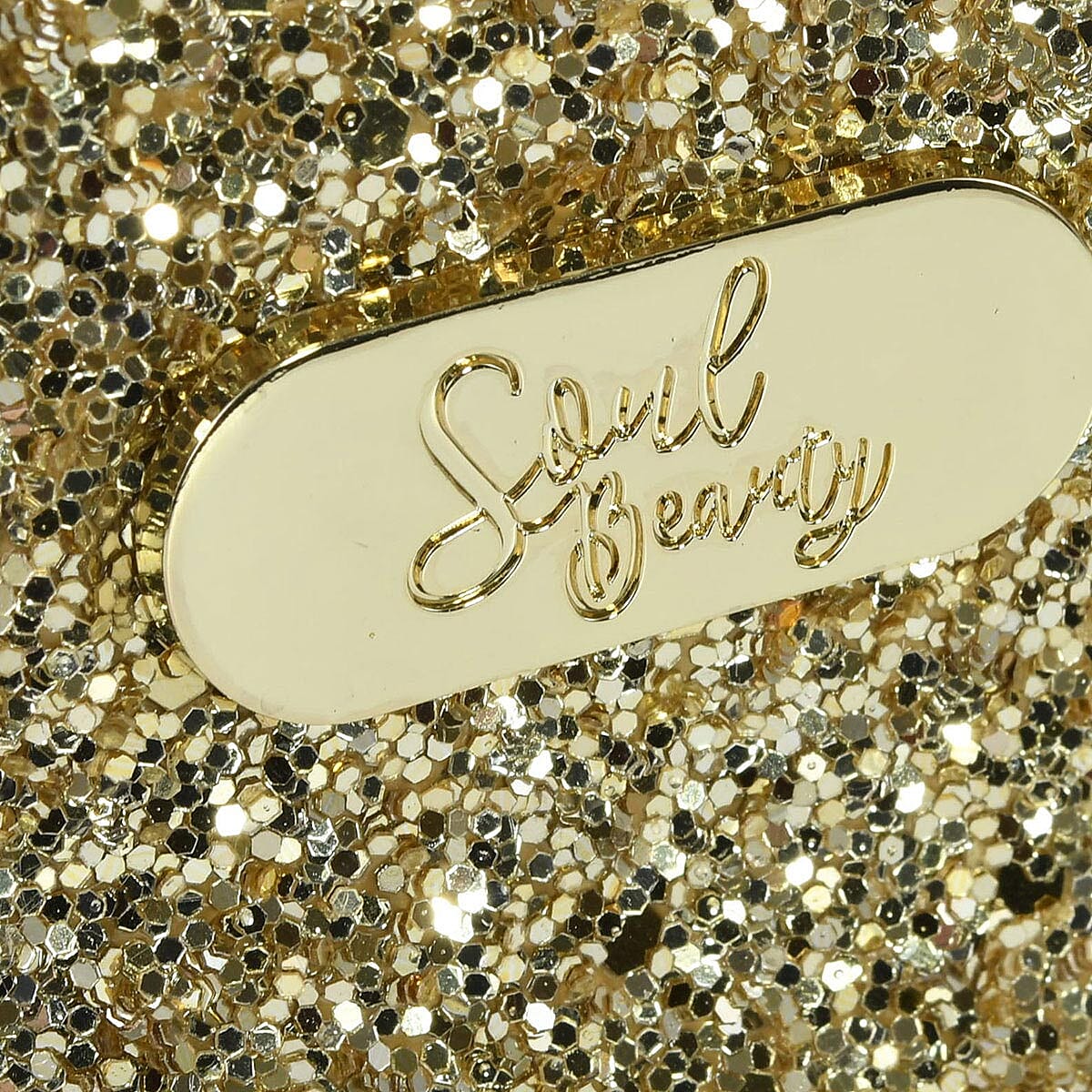 Soul Beauty Set of 3 Multi Color Glitter Cosmetic Bags with Gift Box image number 6