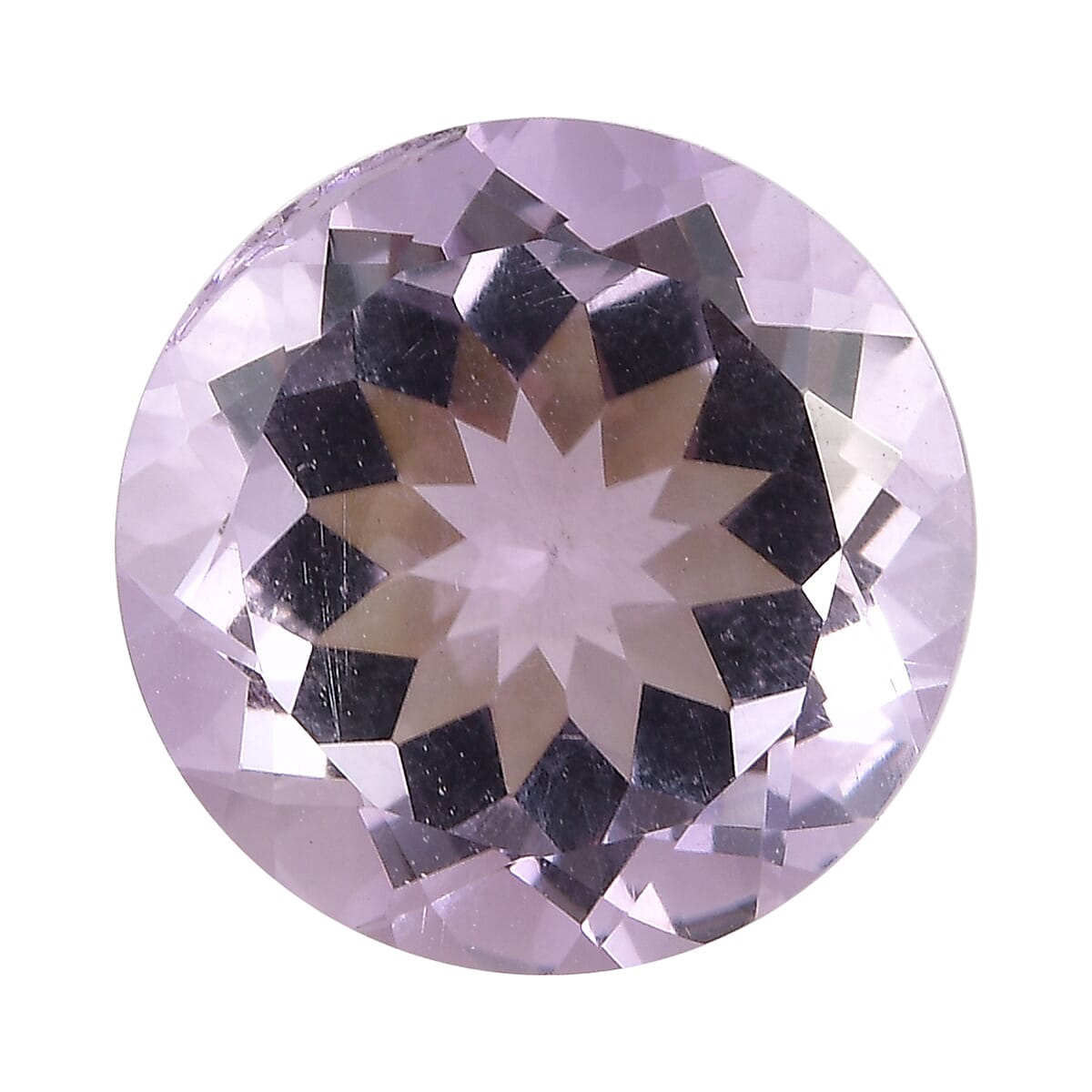 AA Rose De France Amethyst (Rnd 12 mm) 5.36 ctw Loose Gemstone image number 0