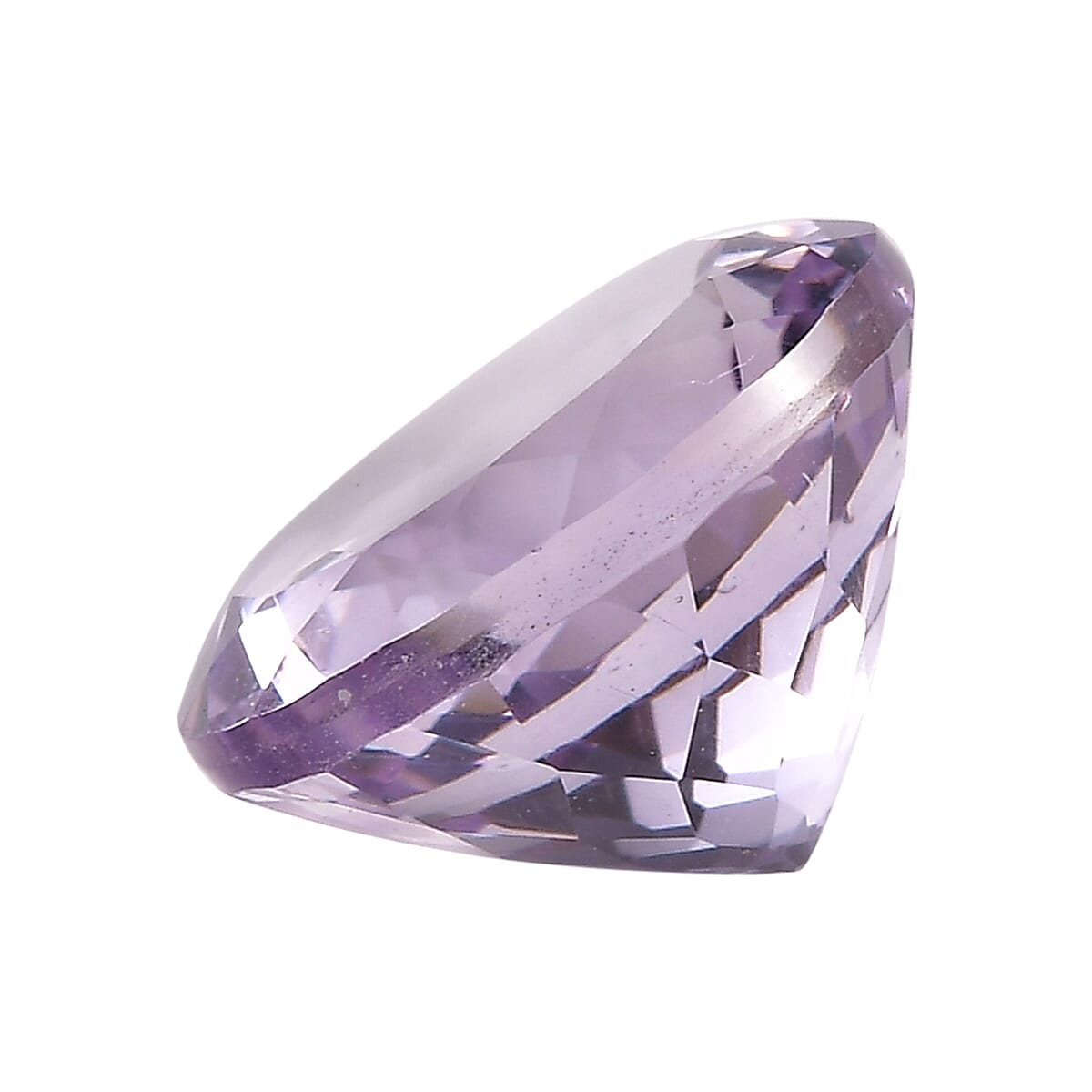 AA Rose De France Amethyst (Rnd 12 mm) 5.36 ctw Loose Gemstone image number 2