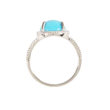 Iliana 18K White Gold AAA Sleeping Beauty Turquoise Ring (Size 7.0) 2.90 ctw image number 3