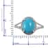 Iliana 18K White Gold AAA Sleeping Beauty Turquoise Ring (Size 7.0) 2.90 ctw image number 4