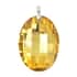 Simulated Yellow Sapphire Pendant in Rhodium Over Sterling Silver image number 0