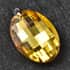Simulated Yellow Sapphire Pendant in Rhodium Over Sterling Silver image number 1