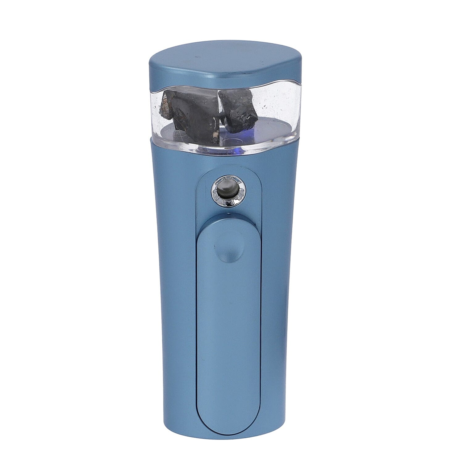 Natural Shungite Infused Facial Nano Mist Sprayer with Built in Rechargeable Battery - Iridescent Blue