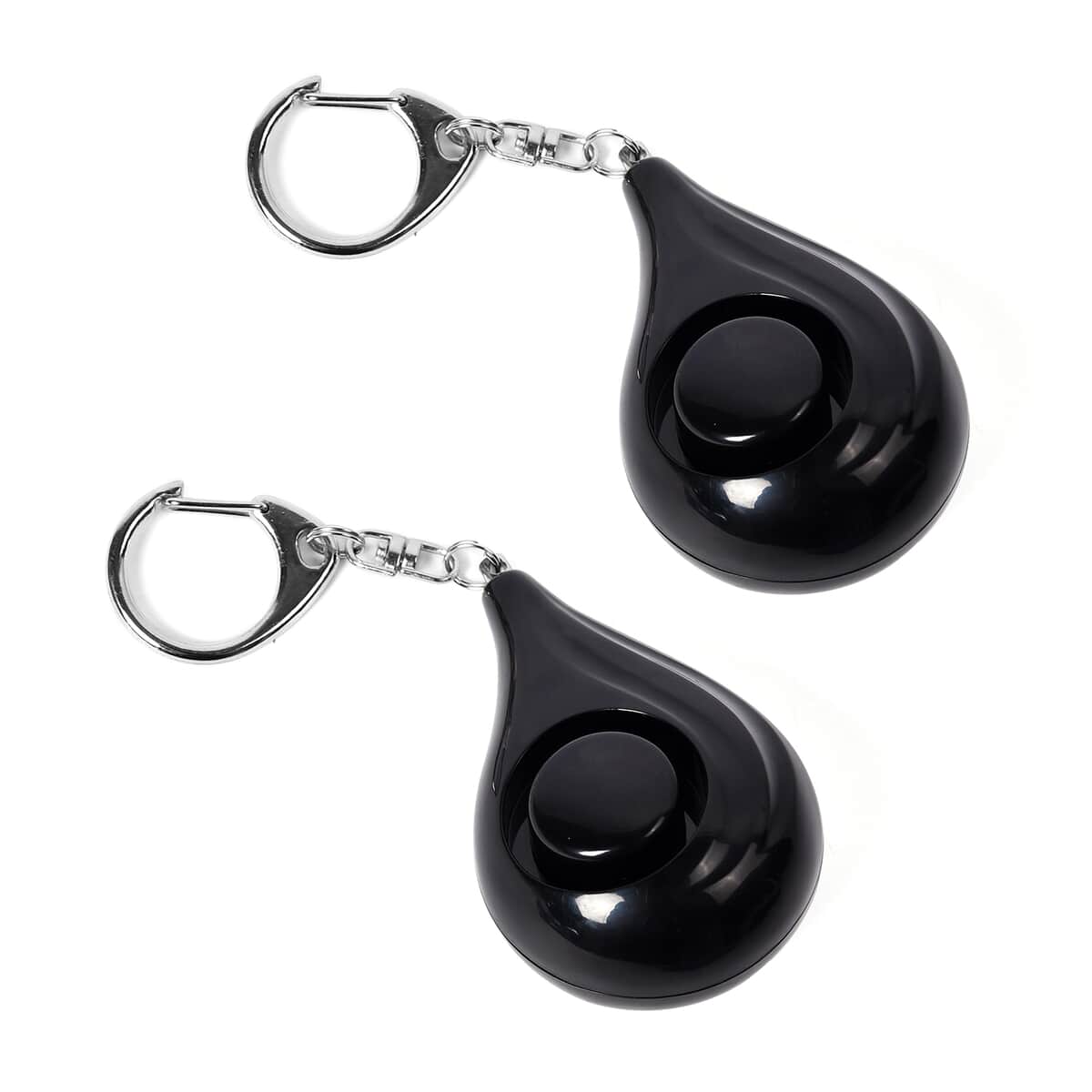 Set of 2 Personal Safety Black Alarm Keychains (3xLR44 Batteries Included) image number 0