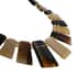 Natural Brown & Black Genuine Buffalo Horn Necklace 20 Inches image number 2