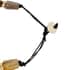Natural Brown & Black Genuine Buffalo Horn Necklace 20 Inches image number 3