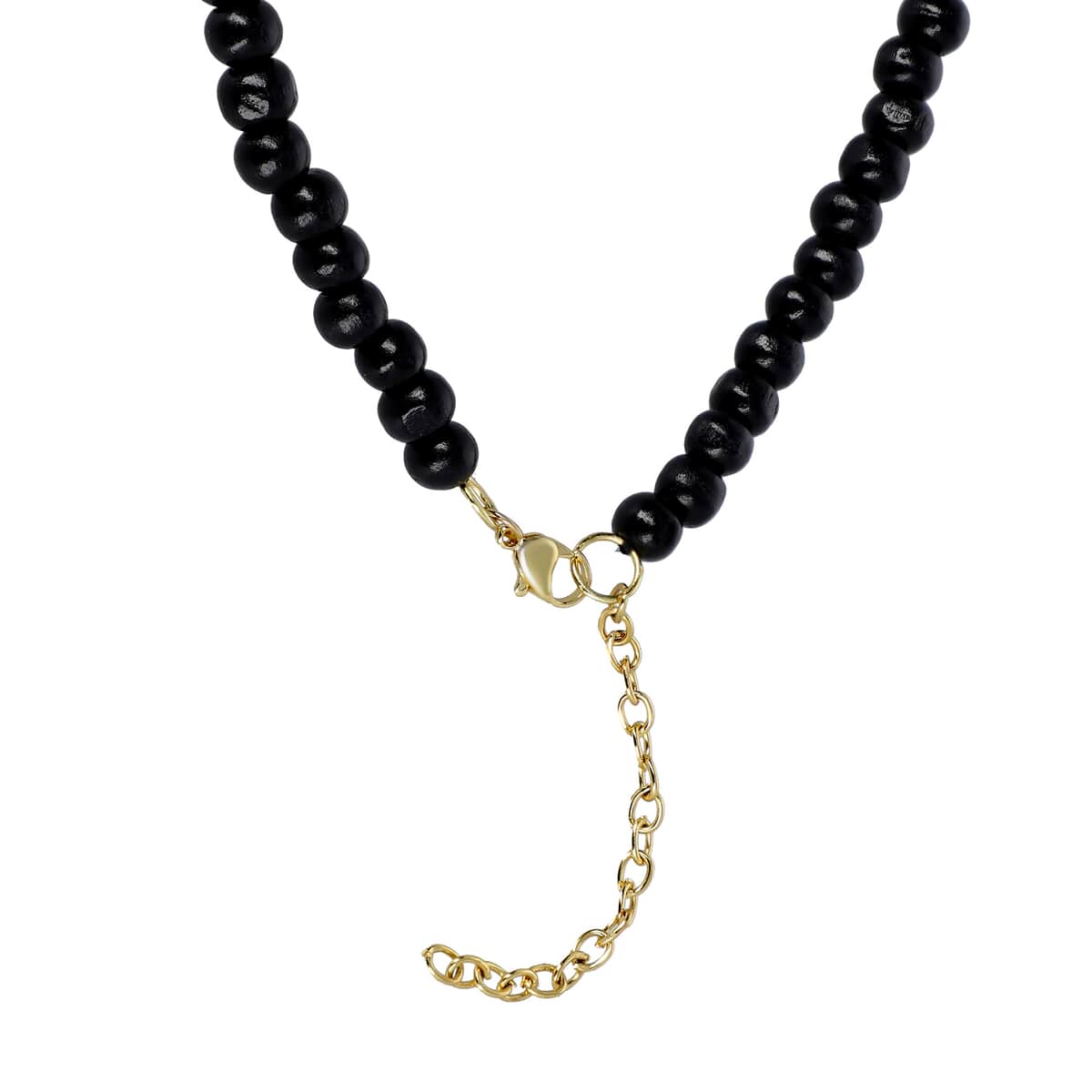 Silk Necklace Cord, with Brass Lobster Claw Clasp and Extended Chain, Platinum, Black, 18 inch Silk Black