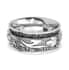 Sterling Silver Floral Spinner Ring, Anxiety Ring for Women, Fidget Rings for Anxiety for Women, Stress Relieving Anxiety Ring (Size 5.0) (4.90 g) image number 6