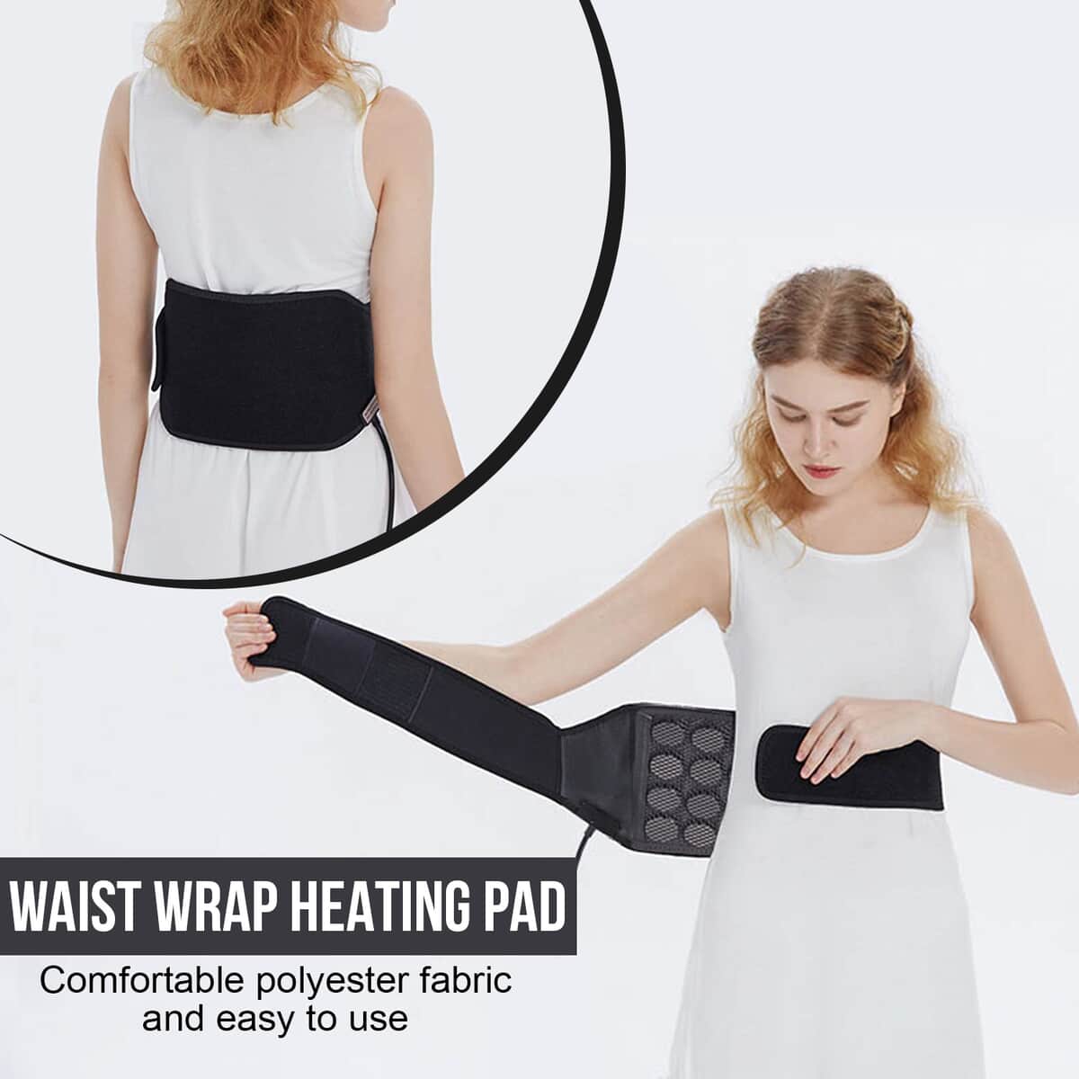 UTK Far Infrared Natural Shungite Heating Waist Wrap image number 1