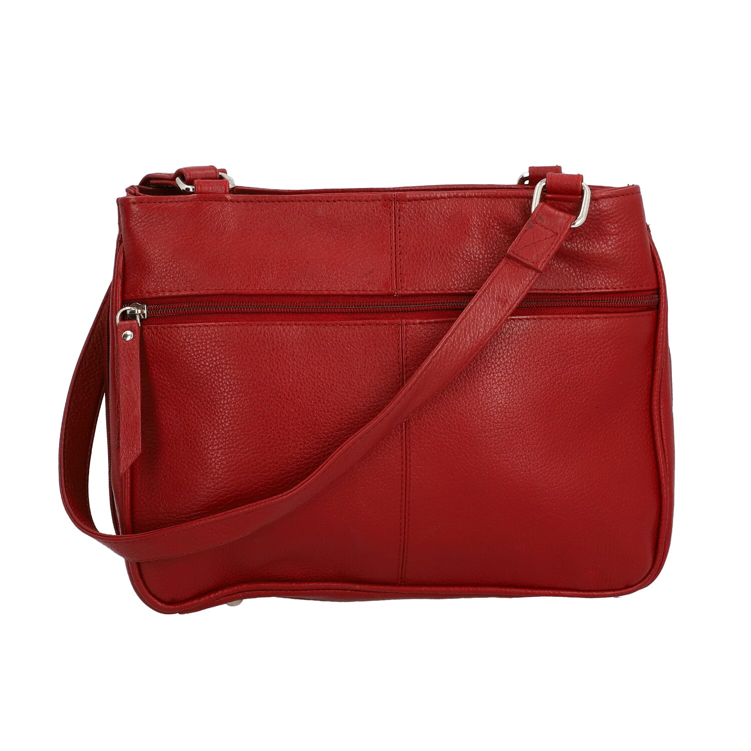 Buy Newage Maroon 100% Genuine Leather Satchel Shoulder Bag