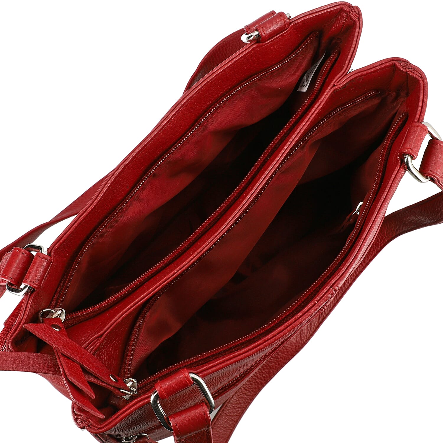 Buy Newage Maroon 100% Genuine Leather Satchel Shoulder Bag