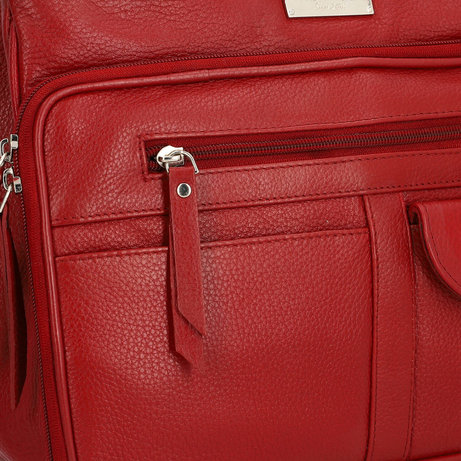 Buy Newage Maroon 100% Genuine Leather Satchel Shoulder Bag