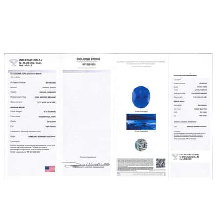 Certified & Appraised AAAA Tanzanite Faceted (Ovl 11.31x9.26) 4.76 ctw image number 2