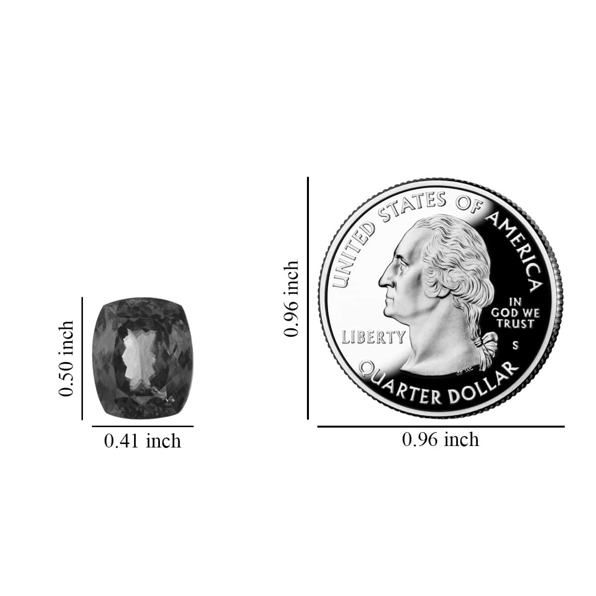 Certified & Appraised AAAA Sphene Faceted (Cush 12.95x10.78 mm) 8.92 ctw , Loose Gem , Loose Gemstones , Loose Stones , Jewelry Stones image number 3