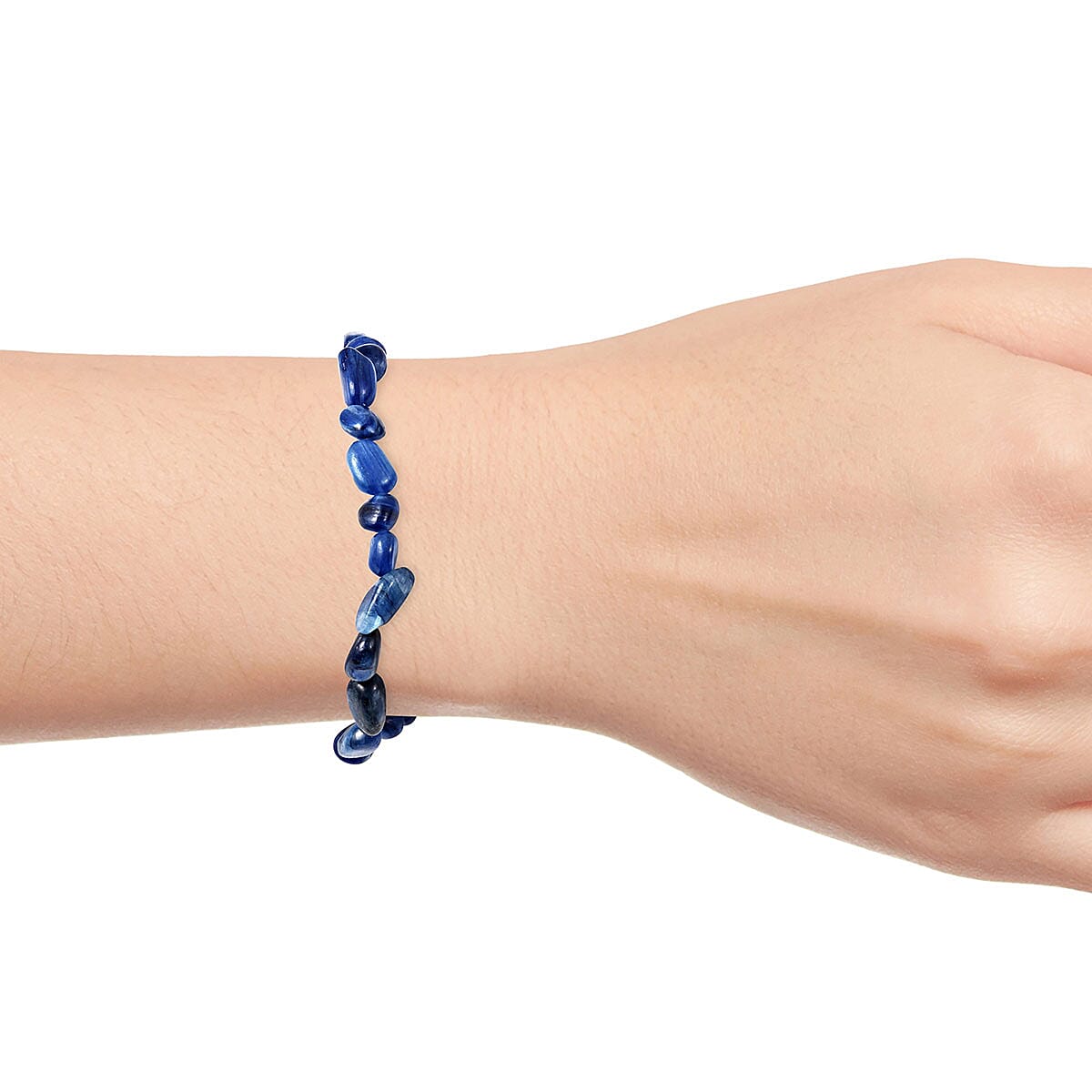 Kyanite Bead Stretch Bracelet 53.00 ctw